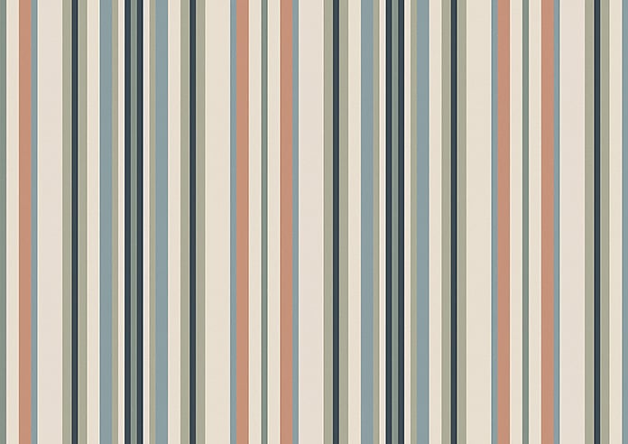 The British Stripe Co. Elizabeth, Polzeath No.1 - Twist&Fit Roman Blind - Image 8